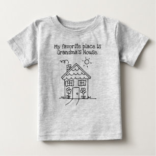 mein Lieblingsplatz ist das Haus der Großmutter Baby T-shirt