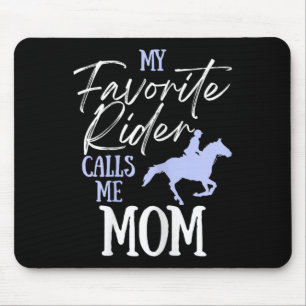 Mein Lieblingsreiter nennt mich Mama Funny Horss L Mousepad