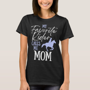 Mein Lieblingsreiter nennt mich Mama Funny Horss L T-Shirt