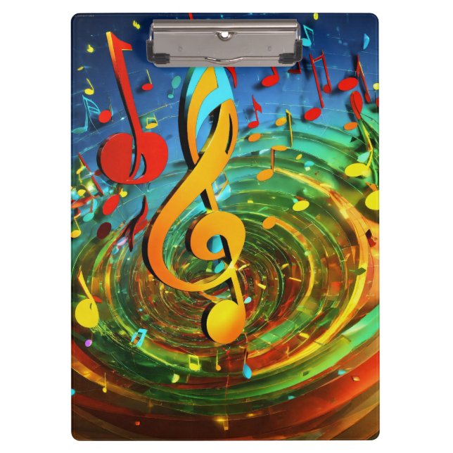 Mein Lieblingssong: Musikalische Notizen und Texte Klemmbrett (Vorderseite)