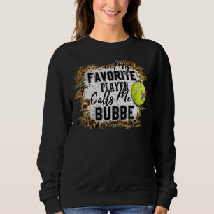 Mein Lieblingsspieler nennt mich Bubbe Tennis Moth Sweatshirt