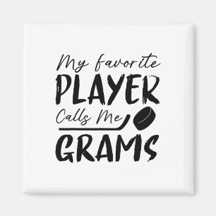 Mein Lieblingsspieler nennt mich Grams Hockey Spie Magnet