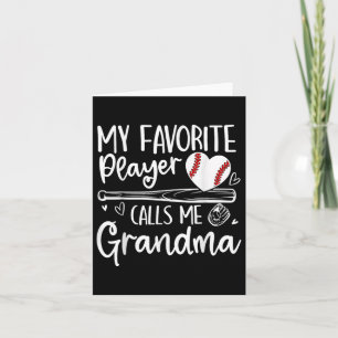 Mein Lieblingsspieler nennt mich Grandma Baseball  Karte