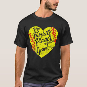 Mein Lieblingsspieler nennt mich Grandma Softball T-Shirt