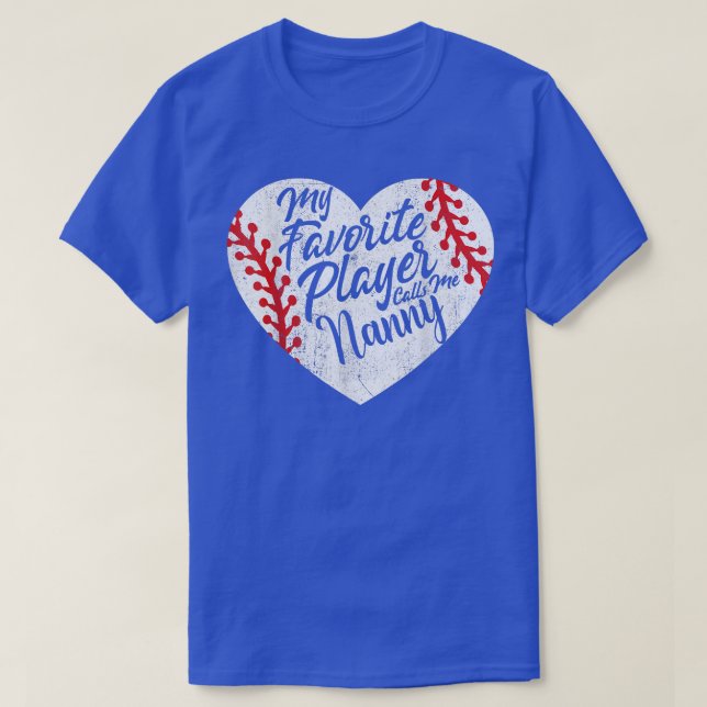 Mein Lieblingsspieler nennt mich Gruscha Baseball  T-Shirt (Design vorne)