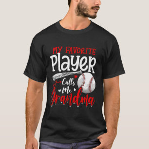 Mein Lieblingsspieler nennt mich Oma Baseball Moth T-Shirt