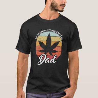 Mein Lieblingsstoner nennt mich Vater Funny Weed V T-Shirt