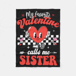 Mein Lieblingsvalentin nennt mich Schwester Frohes Fleecedecke