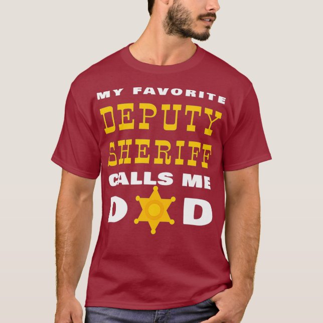 Mein Lieblingsvertreter Sheriff nennt mich Vater S T-Shirt (Vorderseite)