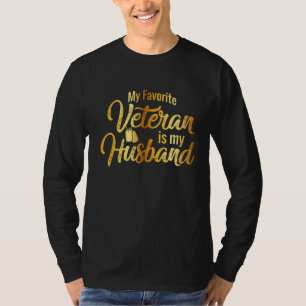 Mein Lieblingsveteran ist mein EhemannGold T-Shirt