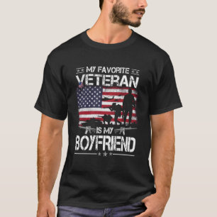 Mein Lieblingsveteran ist mein Freund - Flag Mens T-Shirt