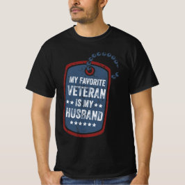 mein Lieblingsveteran ist mein Mann, Veteran-Ehefr T-Shirt