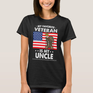 Mein Lieblingsveteran ist mein Onkel Proud Onkel V T-Shirt
