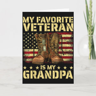 Mein Lieblingsveteran Ist Mein Opa Großvater Vete Karte