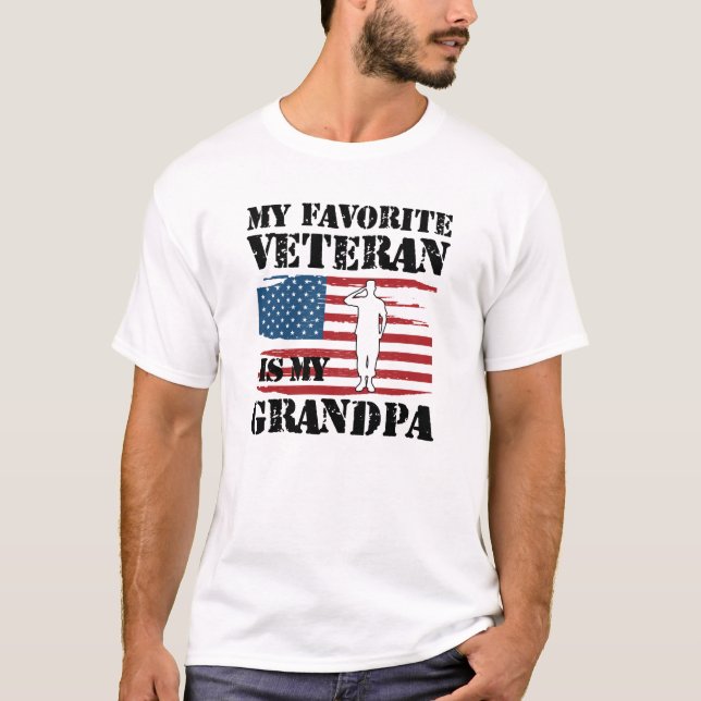 Mein Lieblingsveteran ist mein Opa T-Shirt (Vorderseite)