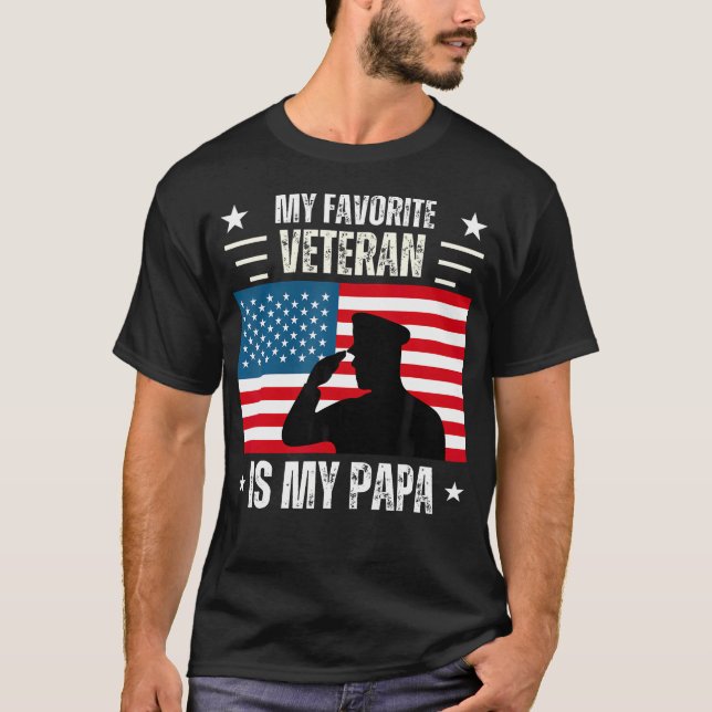 Mein Lieblingsveteran ist mein Pa T-Shirt (Vorderseite)