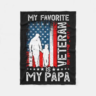 Mein Lieblingsveteran ist mein Papa Opa Danke V Fleecedecke