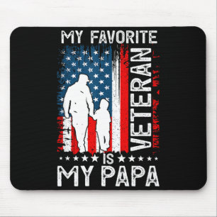 Mein Lieblingsveteran ist mein Papa Opa Danke V Mousepad