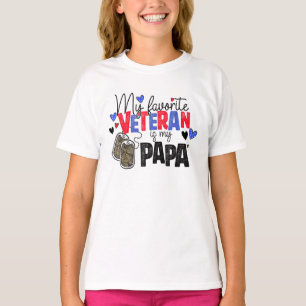 Mein Lieblingsveteran ist mein Papa-Veteran-Tag T-Shirt