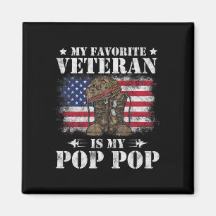 Mein Lieblingsveteran ist mein Pop Pop Proud Son D Magnet
