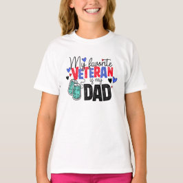 Mein Lieblingsveteran ist mein Vater Militär T-Shirt