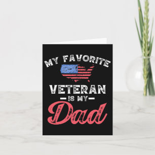 Mein Lieblingsveteran ist mein Vater Militärvetera Karte