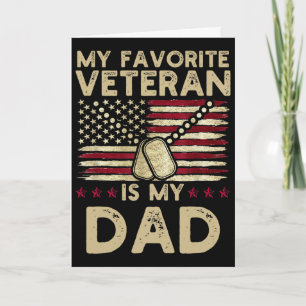 Mein Lieblingsveteran Ist Mein Vater Militärvetera Karte
