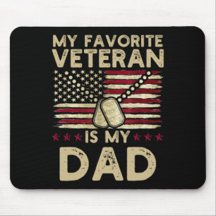 Mein Lieblingsveteran ist mein Vater Militärvetera Mousepad