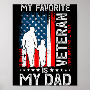 Mein Lieblingsveteran Ist Mein Vater Vater Danke V Poster