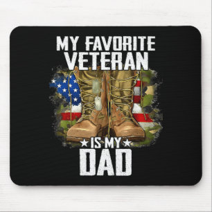 Mein Lieblingsveteran Ist Mein Vater Väter-Tag Mousepad