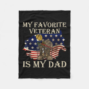 Mein Lieblingsveteran ist mein Vater-Veteranentag Fleecedecke