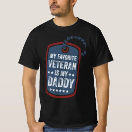 mein Lieblingsveteran ist meine Idee eines Vaters T-Shirt