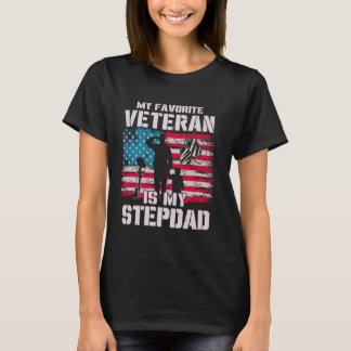 Mein Lieblingsveteran ist meine Stepdad-amerikanis T-Shirt
