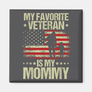 Mein Lieblingsveteran Ist Mymommy Amerikanische Fl Magnet