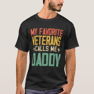 Mein Lieblingsveteran nennt mich Daddy Vintag Retr T-Shirt