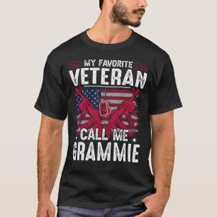 Mein Lieblingsveteran nennt mich GRAMMIE Veteran D T-Shirt