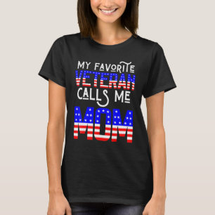 Mein Lieblingsveteran nennt mich Mama Veteranen Mo T-Shirt
