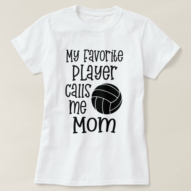 Mein Lieblingsvolleyball-Spieler ruft mich T-Shirt (Design vorne)