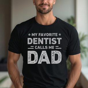 Mein Lieblingszahnarzt nennt mich Papa Vintage-Zah T-Shirt