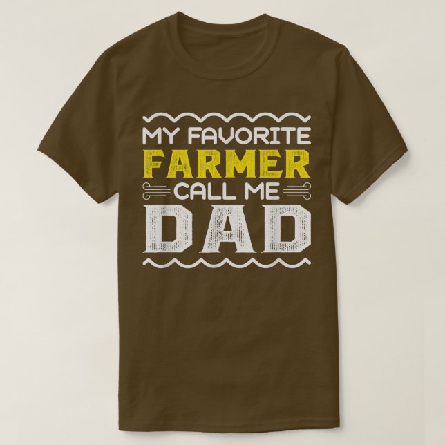 Mein liebster Bauer nennt mich Vater Vathage Day T-Shirt (Design vorne)