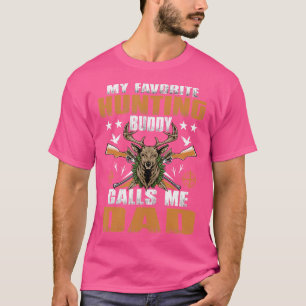 Mein liebster Jagdbuddy nennt mich Vater Hirsch Ju T-Shirt