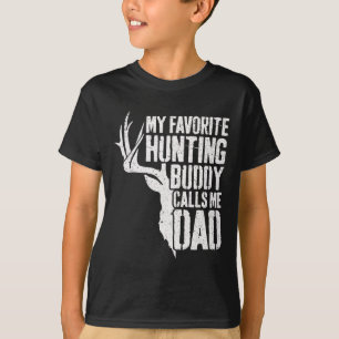 Mein liebster Jagdbuddy nennt mich Vater Hirsch Ju T-Shirt