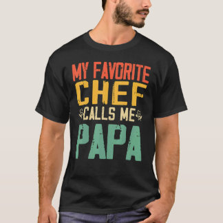 Mein liebster Koch nennt mich Papa Vintag Vaterda T-Shirt