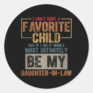 Mein liebstes Kind ist definitiv ein Jünger Runder Aufkleber