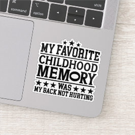 Mein liebstes Kindheitserinnerungen altern auf wun Aufkleber