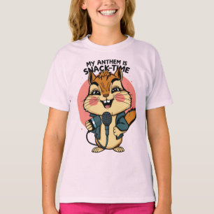 Mein Lied ist Snack-Zeit Lustiger Punk Eichhörnche T-Shirt