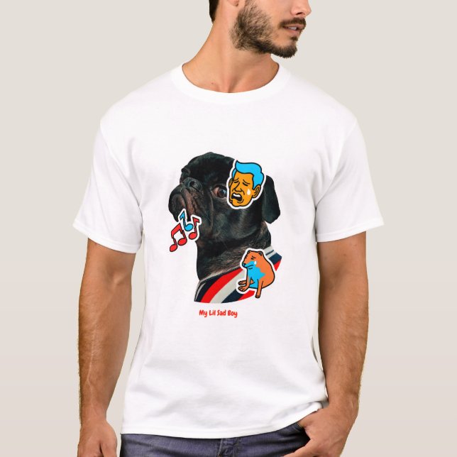Mein Lil Sad Boy - Sad Dog Memes T-Shirt (Vorderseite)