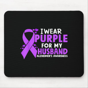 Mein lila Ehemann Demenz Alzheimer-Bewusstsein Mousepad