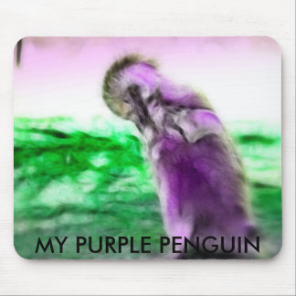 MEIN LILA PENGUIN MOUSEPAD
