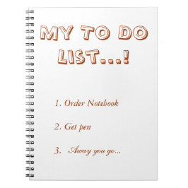 Mein Liste tun Notizblock